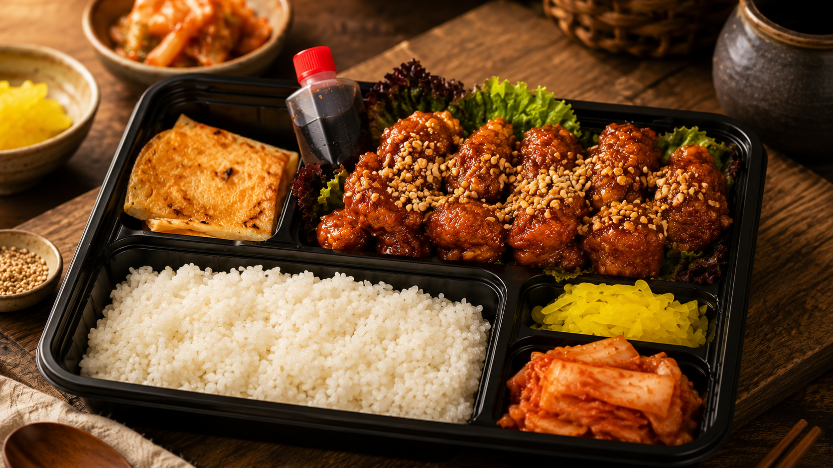 ヤンニョムチキン弁当